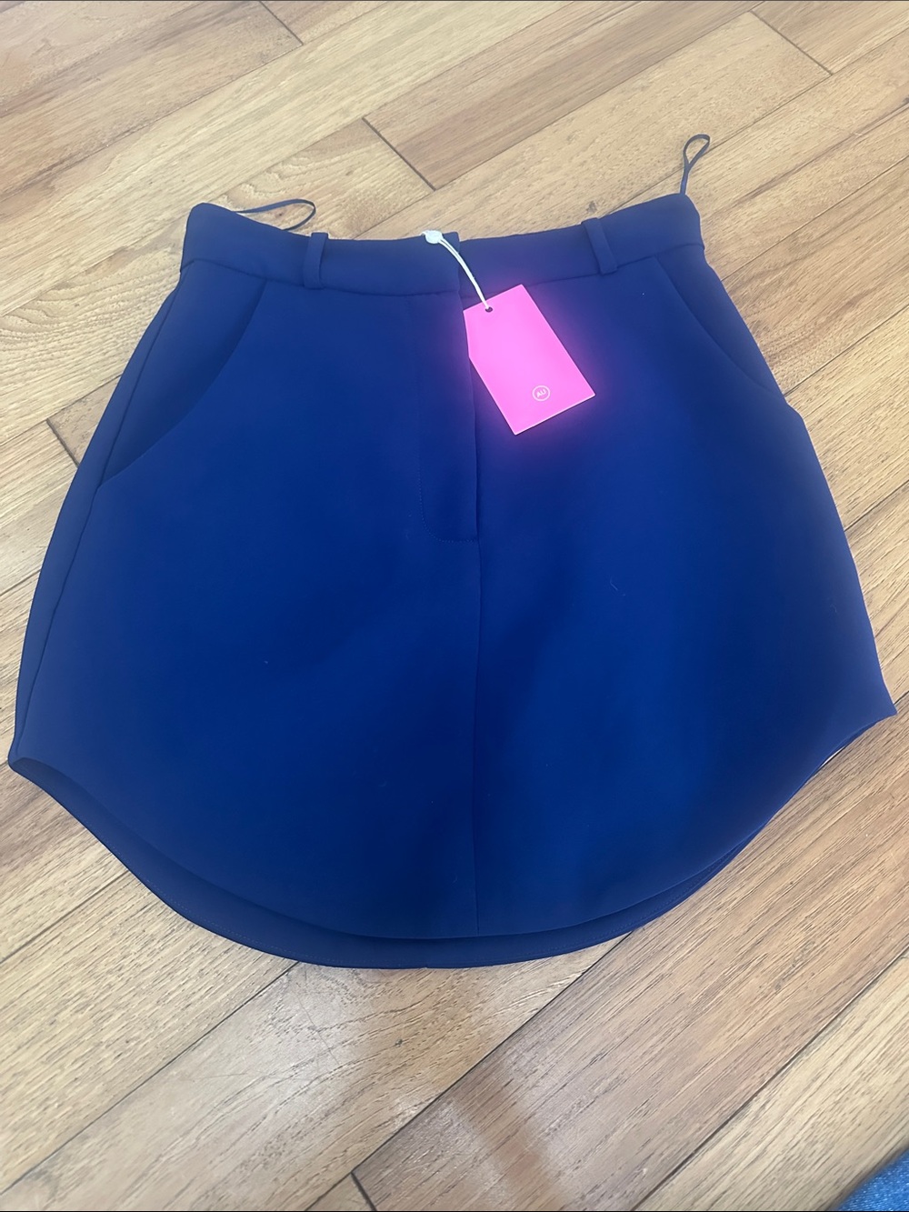 Amanda uprichard new with tags New York Navy Blue High-Waist Mini Skirt xs